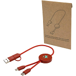 Citala 5-in-1 recycled plastic 30 cm data sync and 27W fast charge cable 2