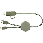 Citala 5-in-1 recycled plastic 30 cm data sync and 27W fast charge cable 4