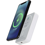 Acrab 10.000 mAh 15W magnetic wireless power bank with 20W PD - made from recycled plastic 1