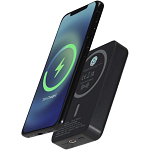 Acrab 10.000 mAh 15W magnetic wireless power bank with 20W PD - made from recycled plastic 1