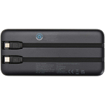 Adhil 10.000 mAh 10W recycled plastic power bank with 2 built-in cables 3