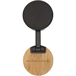 Alcor recycled plastic foldeable magnetic phone stand with bamboo details 2