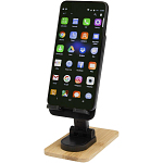 Alfirk recycled plastic foldeable desk phone stand with bamboo details 1