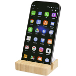 Algol recycled plastic phone stand and fidget toy with bamboo details 1