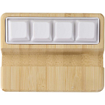 Algol recycled plastic phone stand and fidget toy with bamboo details 3