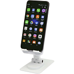 Alhena recycled plastic foldeable phone holder with metal desk stand 1
