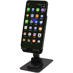 Alhena recycled plastic foldeable phone holder with metal desk stand 1