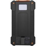 Altair 5000 mAh 10W recycled plastic rugged solar power bank with built-in torch 4