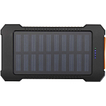 Altair 5000 mAh 10W recycled plastic rugged solar power bank with built-in torch 3