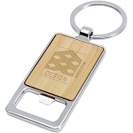Snapper bamboo keychain with bottle opener 2