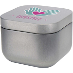 Tindra square tin candle with vanilla aroma 2