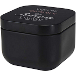 Tindra square tin candle with vanilla aroma 2