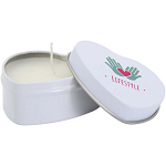 Blissful heart-shaped tin candle with vanilla aroma 2