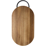 Prestige acacia wood chopping board with bread knife 3