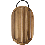 Prestige acacia wood chopping board with bread knife 2