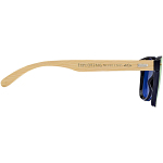Tan sunglasses with bamboo temples 2