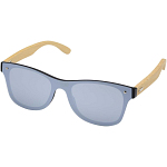 Tan sunglasses with bamboo temples 1