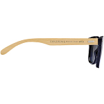 Tan sunglasses with bamboo temples 2