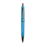 Abs plastic snap pen with coloured barrel and metal clip, jumbo refill 1