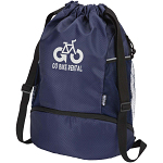 Nomad GRS recycled sports drawstring bag with bottom compartment 18L 2