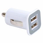Micro usb car charger with 2 usb ports. input 12 v - output 5 v/1000 ma; 5 v/2100 ma 1