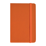 Pvc notebook with coloured elastic, ruled sheets (80 pages), satin bookmark 1
