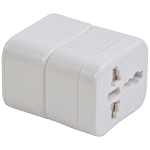 Universal adapter with plastic case. input and output: 100-125 v 6 a or 220-250 v 6 a 1