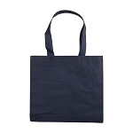Heat-sealed 80 g/m2 non-woven fabric shopping bag with gusset and long handles 2