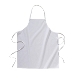 100% cotton (180 g/m2) long white cooking apron, 70 x 85cm 1