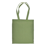 Sacosa de cumparaturi din bumbac reciclat 150 g/m2, efect melange, manere lungi 4