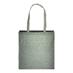 150 g/m2 recycled cotton shopping bag, melange effect, long handles and gusset 2