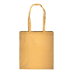 150 g/m2 recycled cotton shopping bag, melange effect, long handles and gusset 2