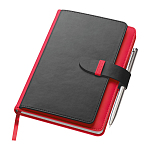 Notebook with business card 2