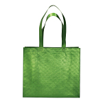 Laminated non woven thermowelded shopping bag, long handles and gusset 2
