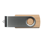 Twist USB Stick with light wood cover 8GB 4
