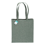 190 g/m2 recycled cotton shopping bag, long handles and gusset 2