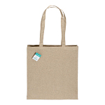 190 g/m2 recycled cotton shopping bag, long handles and gusset 2