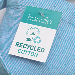 280g/m2 recycled cotton shopping bag, long handles 3