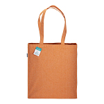280g/m2 recycled cotton shopping bag, long handles and gussets 2