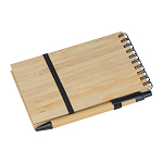 Bloc notes cu coperta din bambus A6 1