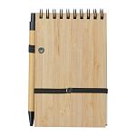 Bloc notes cu coperta din bambus A6 4