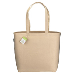 220/g m2 organic cotton shopping bag, long handles and bottom gusset 2