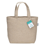 Geantă shopper din bumbac reciclat - 150 g/m² cu mânere scurte 1