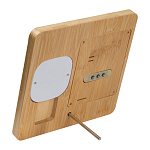 Statie Meteo din Bambus cu Incarcator Wireless 3
