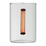 Cana din sticla cu toarta colorata, 250 ml 3