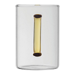 Cana din sticla cu toarta colorata, 250 ml 3