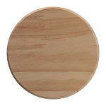 Borcan din sticla borosilicata cu capac din lemn d 3