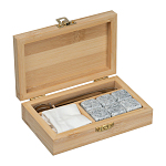 Set cuburi de granit in cutie bambus 1