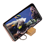 Breloc cu suport de telefon din bambus 2