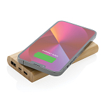 Powerbank wireless 5W de 8.000 mAh din bambus 3